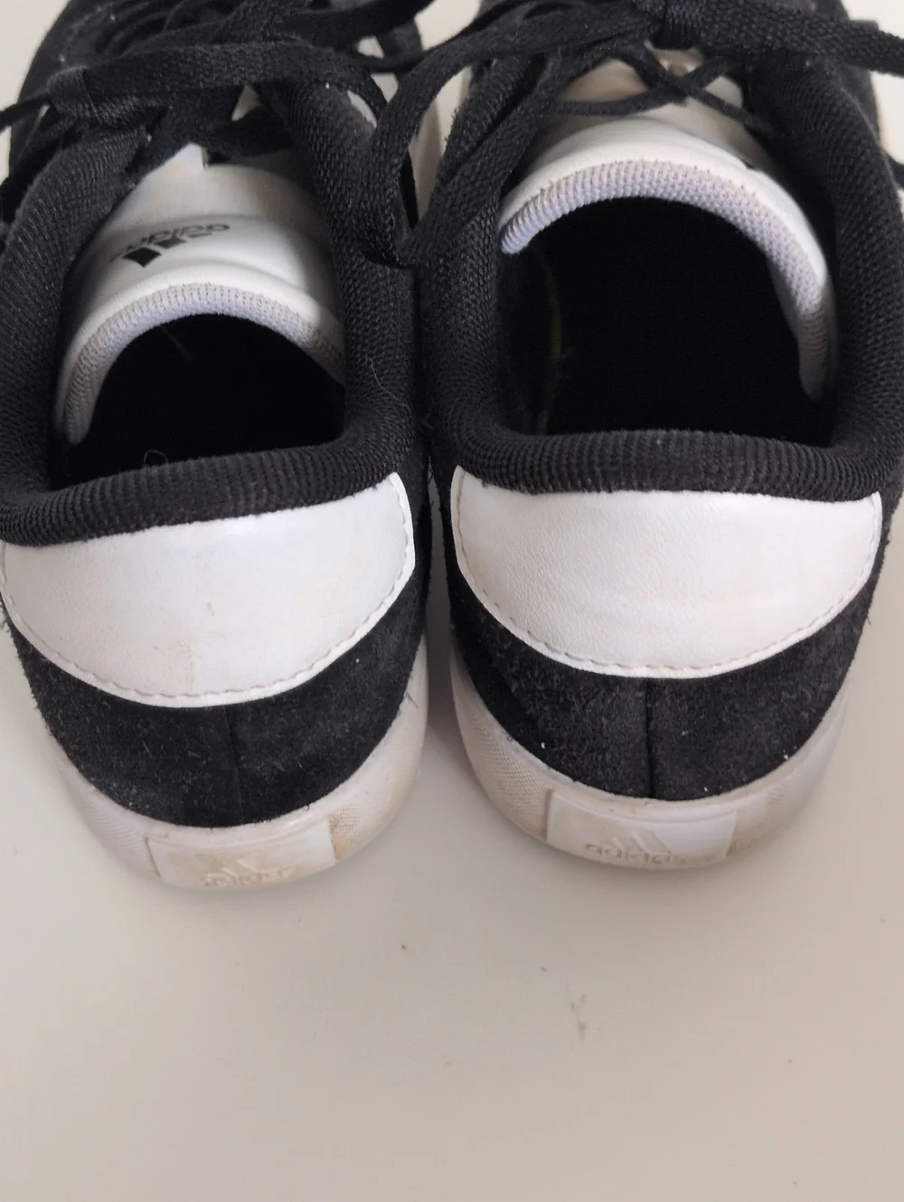 Adidas Boys VL Court 3.0 Suede Black & White Sneakers - 2.5